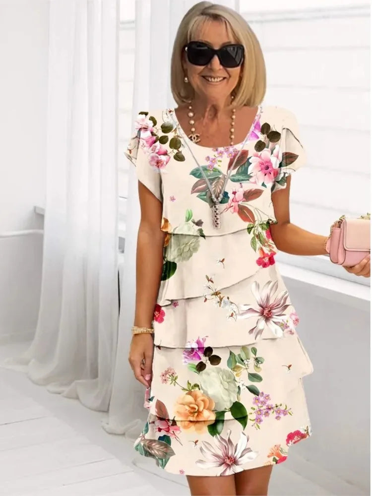 Helena | Abito elegante con rouches