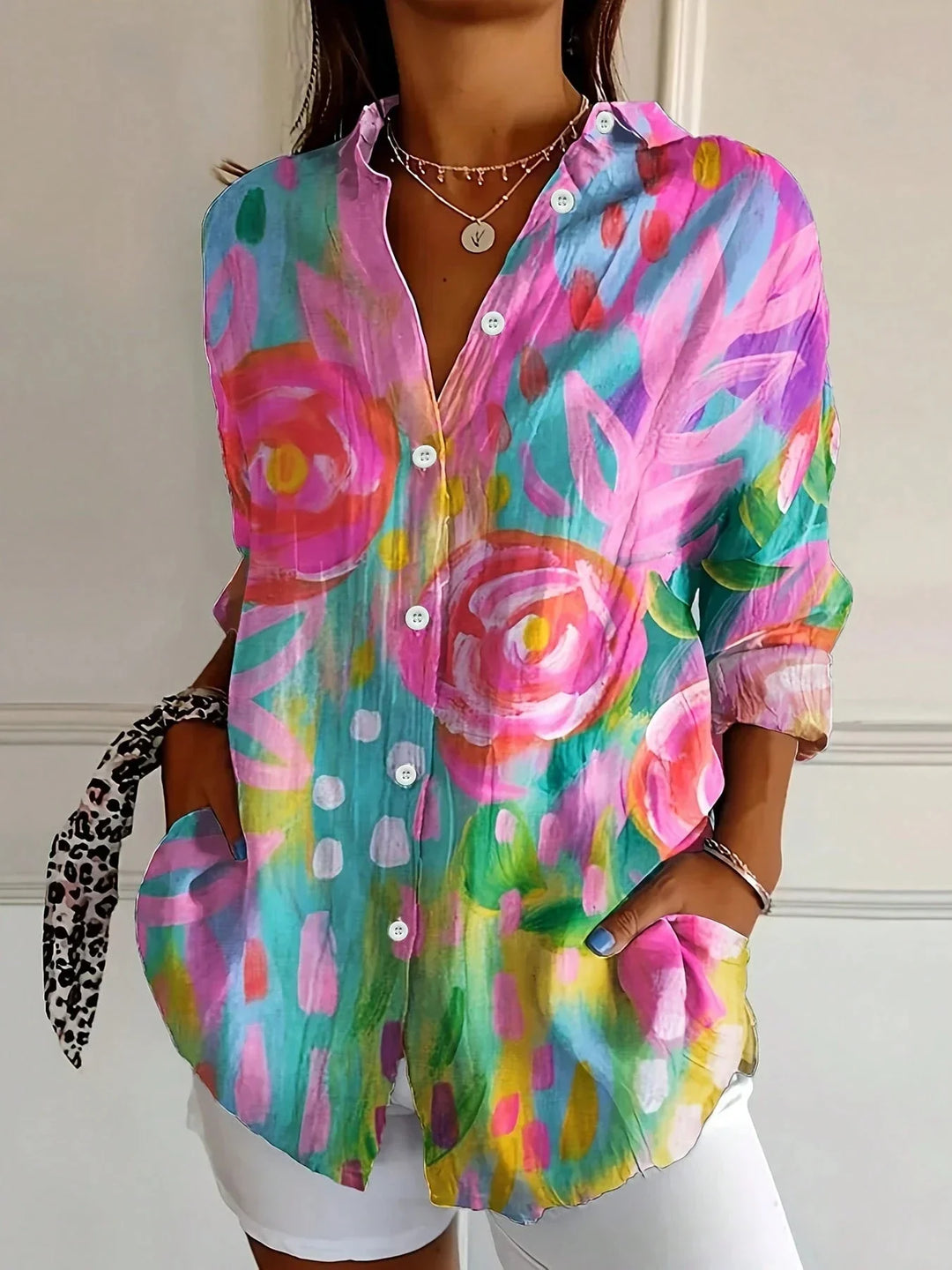 Terri™ | Blusa colorata con stampa vivace