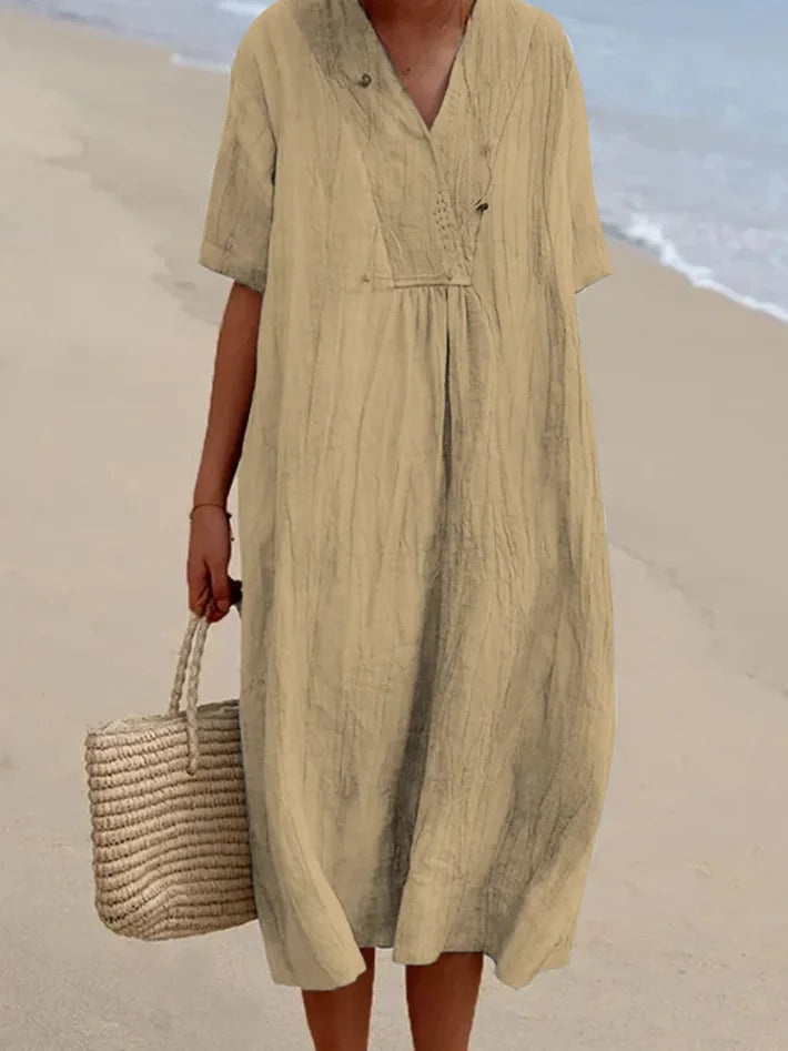 Silvana™ | Abito Maxi Strutturato e Rilassato