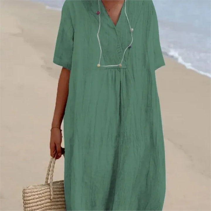 Silvana™ | Abito Maxi Strutturato e Rilassato