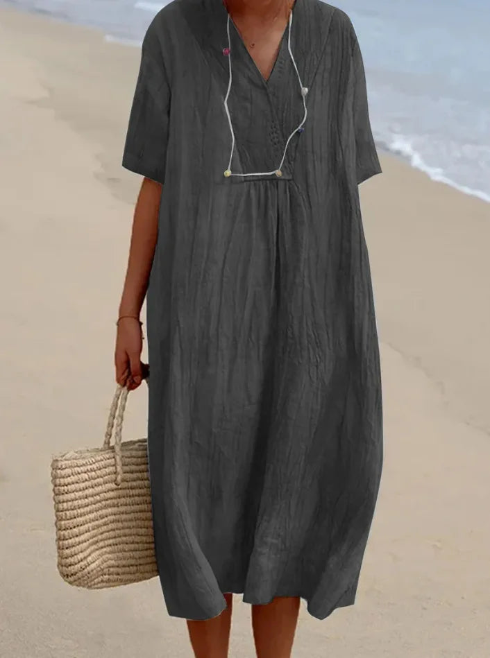 Silvana™ | Abito Maxi Strutturato e Rilassato