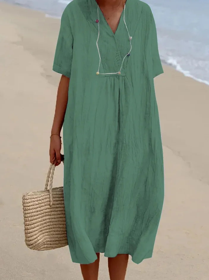 Silvana™ | Abito Maxi Strutturato e Rilassato