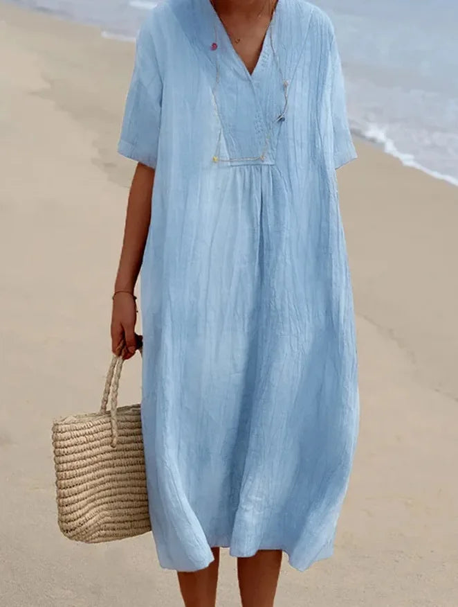Silvana™ | Abito Maxi Strutturato e Rilassato