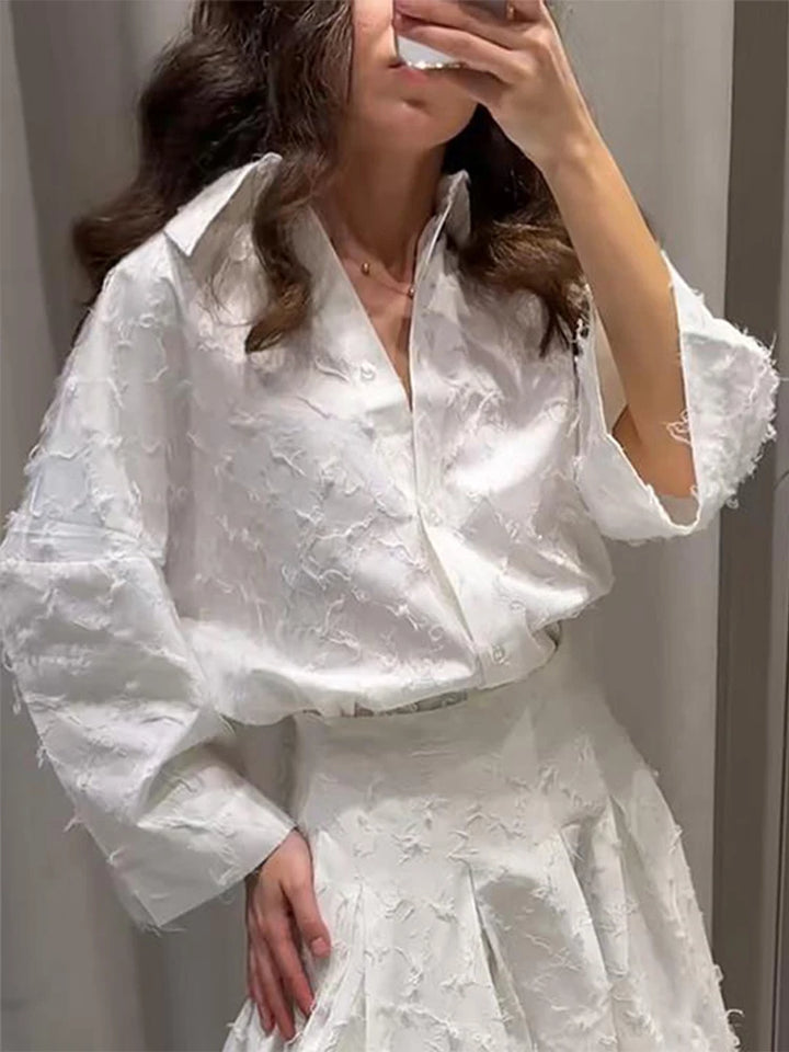 Sofia | Set Camicia e Gonna Plissettata
