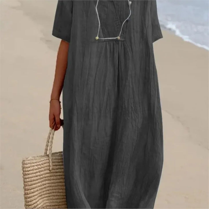 Silvana™ | Abito Maxi Strutturato e Rilassato