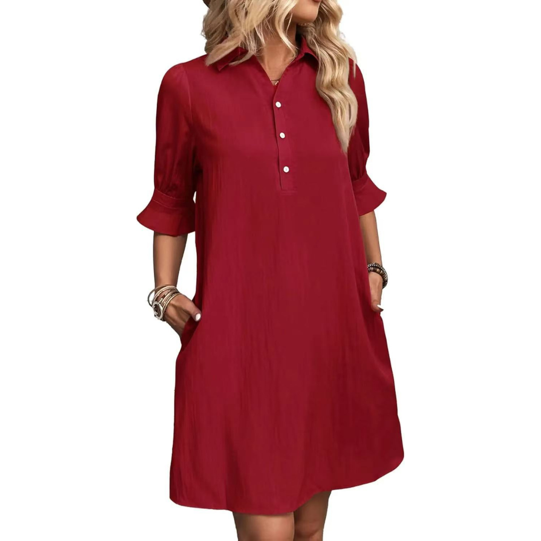 FRANCHESCA™ | Vestito Casual a Bottoni
