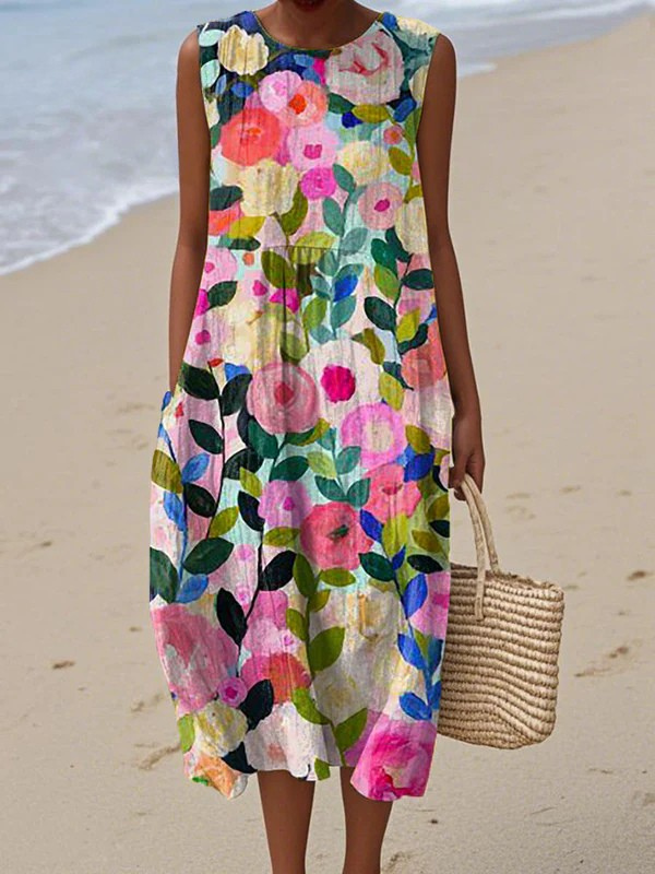 Ava | Vestito Midi a Fiori
