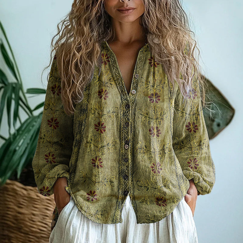 Brianna | Camicia Elegante Fantasia Vintage