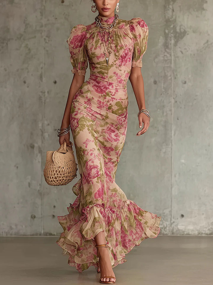 Racquella™ | Abito Maxi Vintage a Fiori