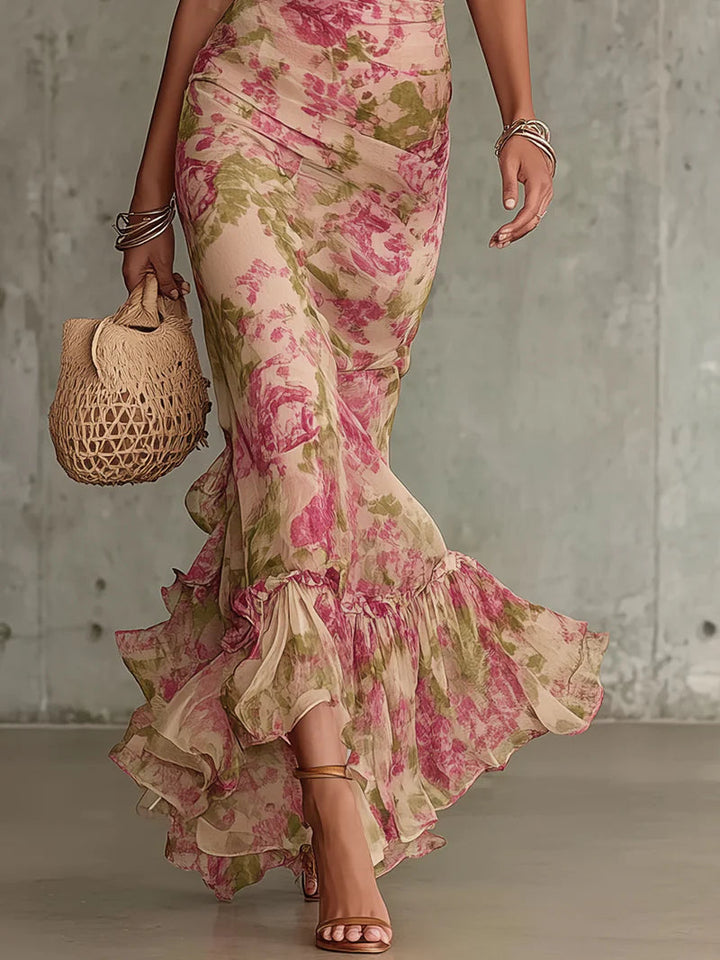 Racquella™ | Abito Maxi Vintage a Fiori
