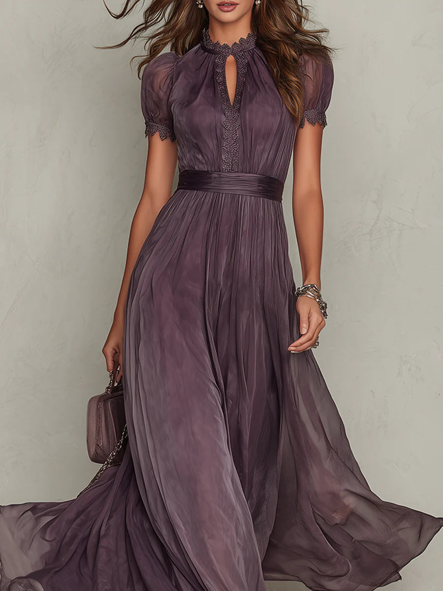 Ashley | Abito maxi elegante in chiffon