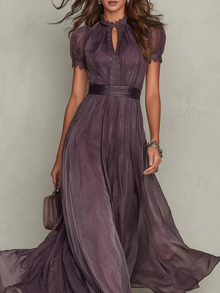 Ashley | Abito maxi elegante in chiffon