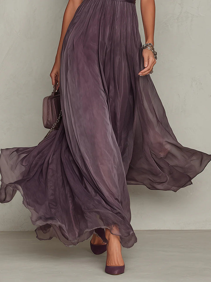 Ashley | Abito maxi elegante in chiffon
