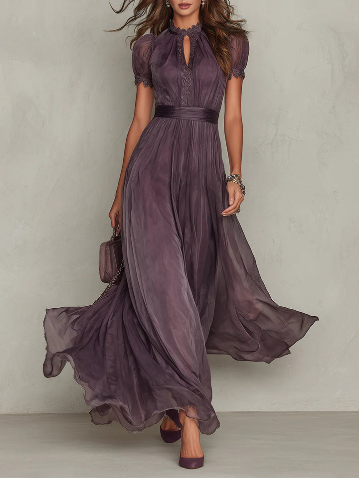 Ashley | Abito maxi elegante in chiffon