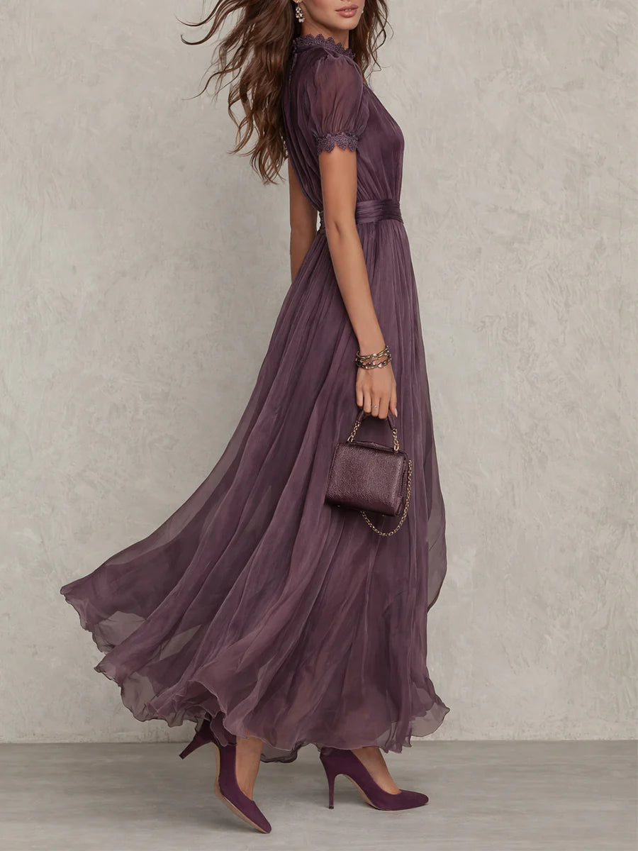 Ashley | Abito maxi elegante in chiffon
