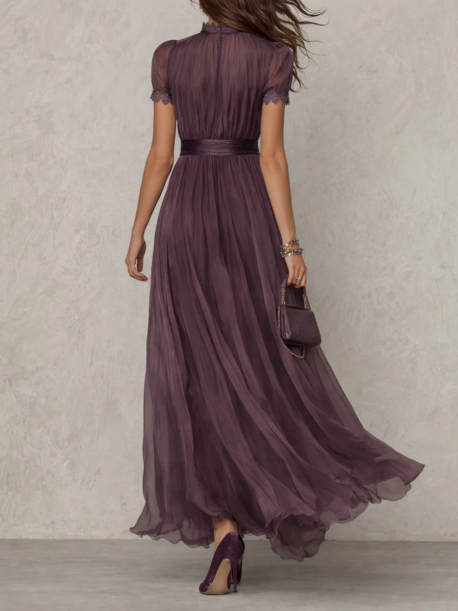 Ashley | Abito maxi elegante in chiffon