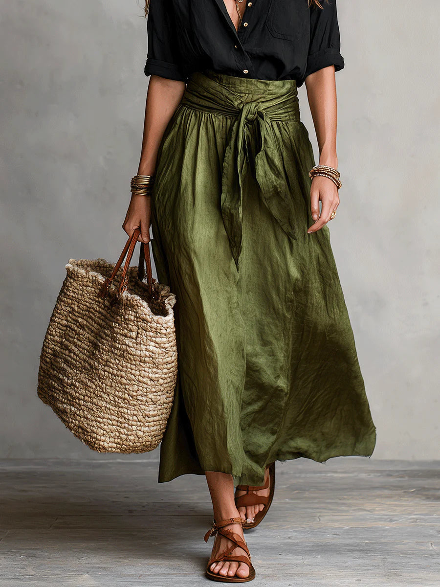 Elara™ | Coordinato Due Pezzi con Gonna Midi