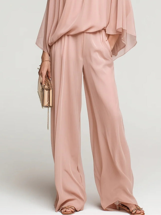 Brigitte™ | Set Chiffon con Maniche a Pipistrello