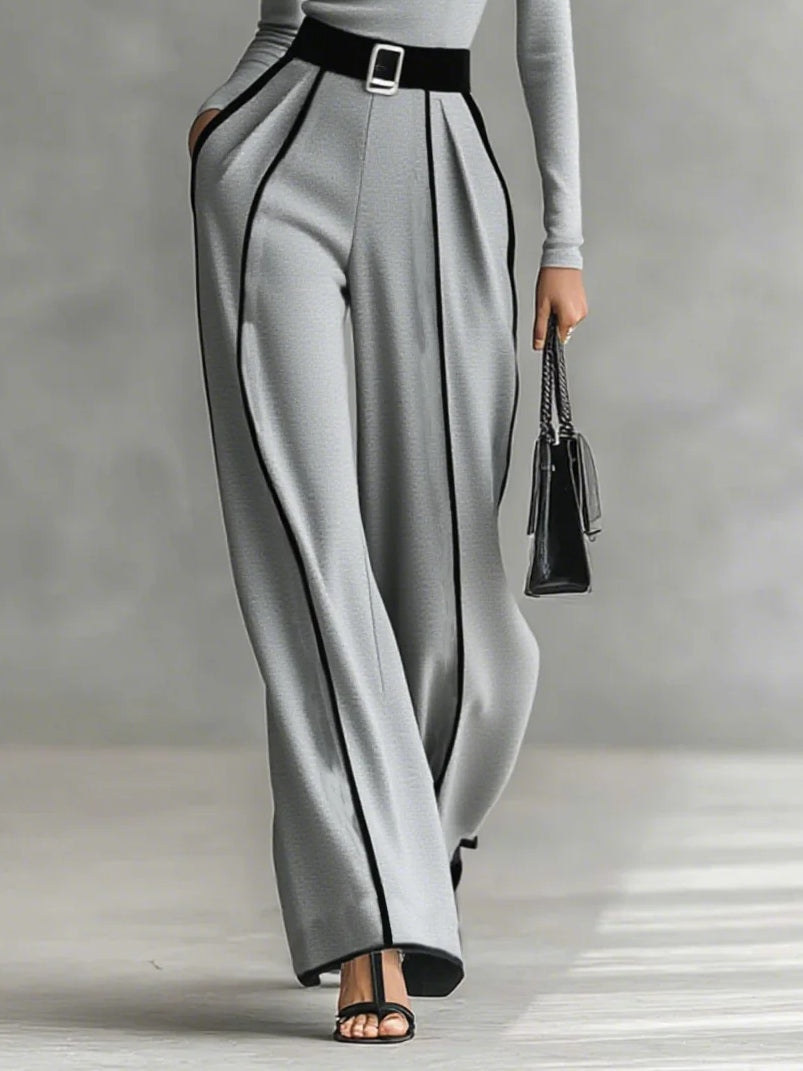 Solana | Coordinato con Dolcevita, Pantaloni Ampi e Cintura