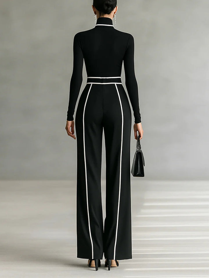 Solana | Coordinato con Dolcevita, Pantaloni Ampi e Cintura