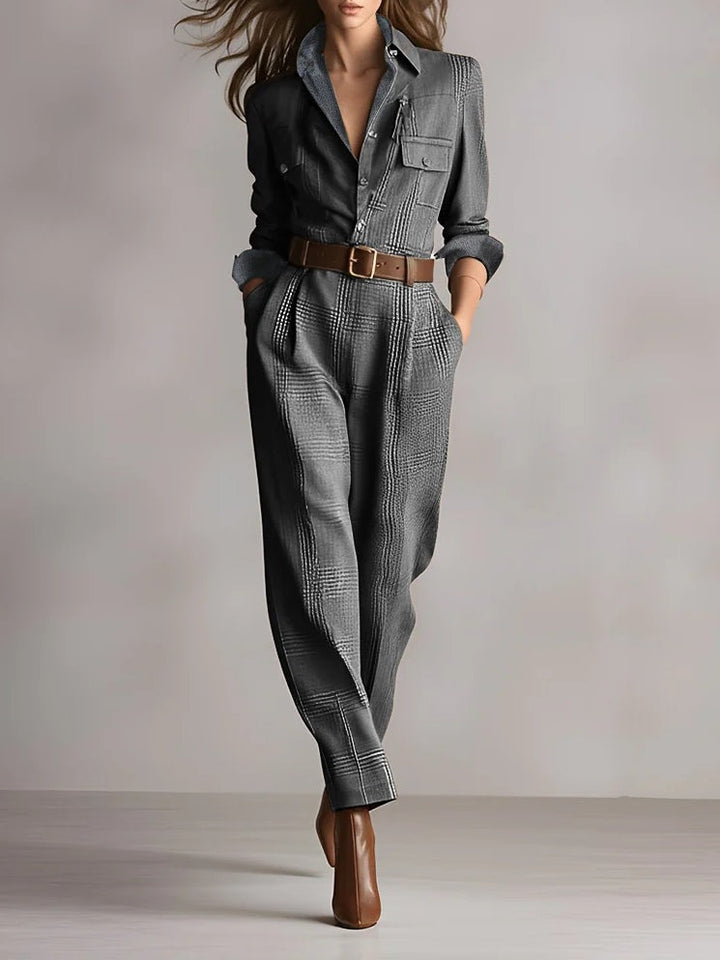 Anna™ | Tuta Elegante a Quadri