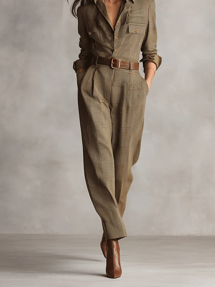 Anna™ | Tuta Elegante a Quadri
