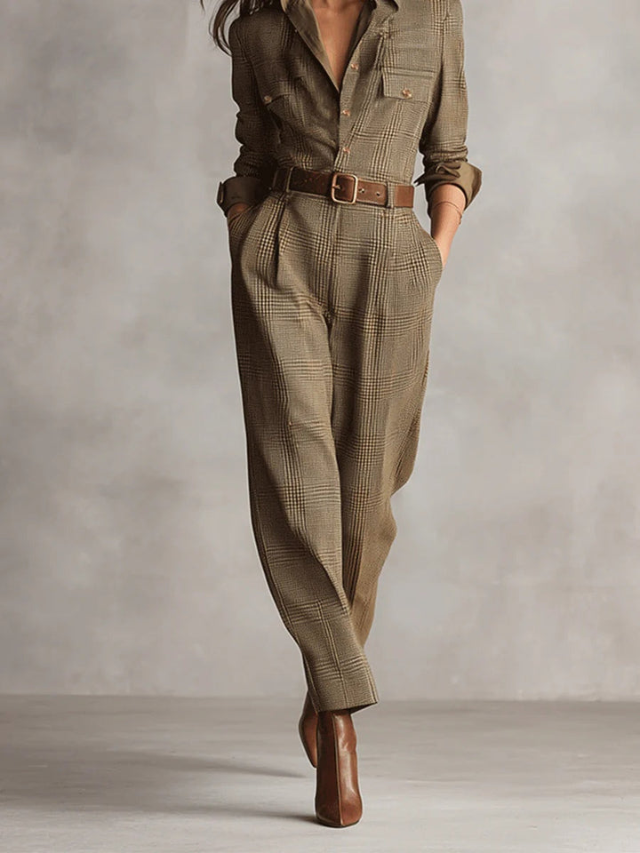 Anna™ | Tuta Elegante a Quadri