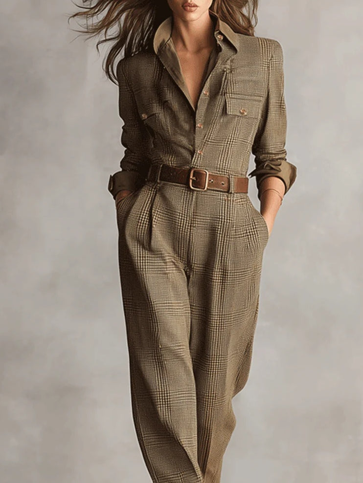 Anna™ | Tuta Elegante a Quadri