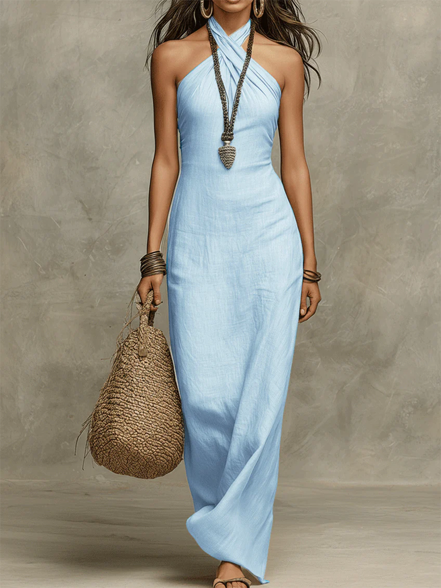 Elena | Abito maxi elegante vintage