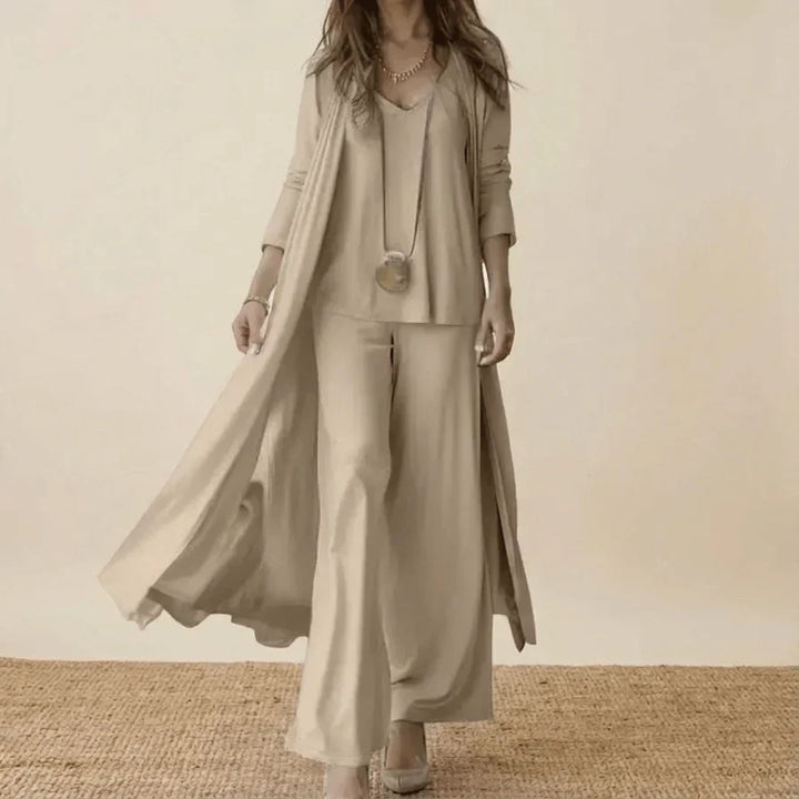Raquel | Completo Tre Pezzi con Tunica e Pantaloni Ampi