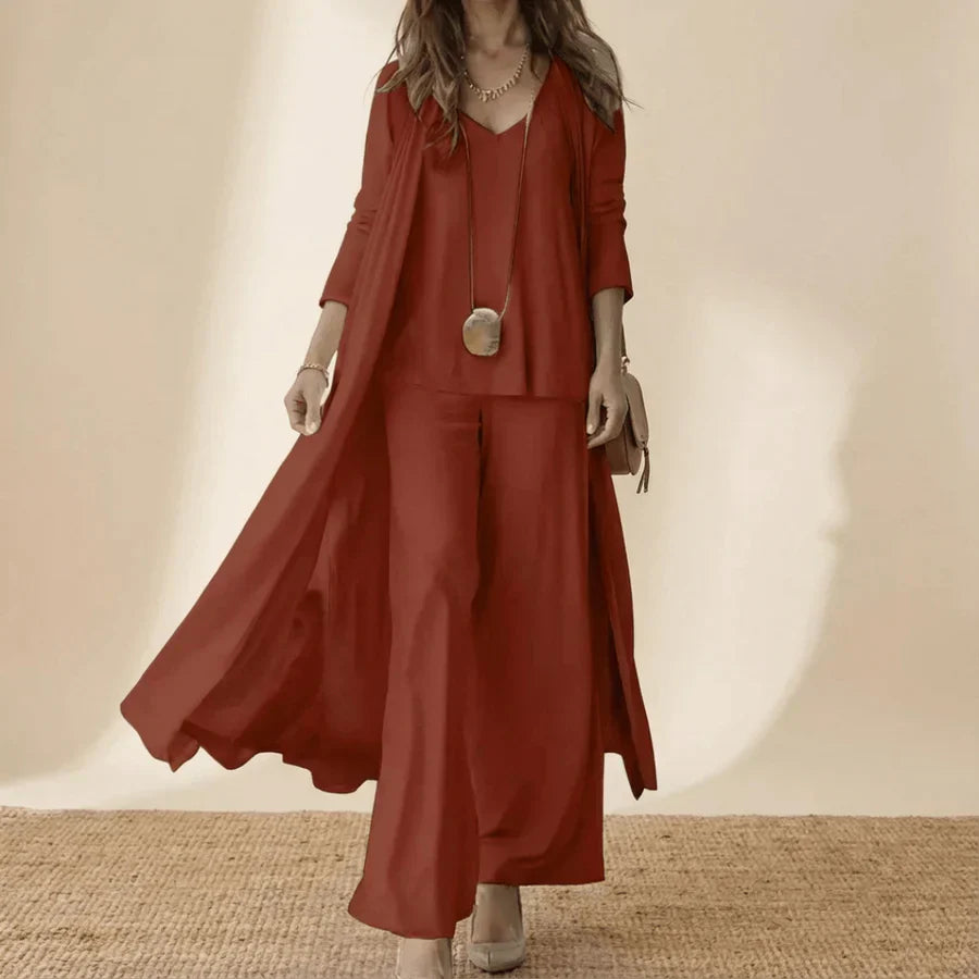 Raquel | Completo Tre Pezzi con Tunica e Pantaloni Ampi