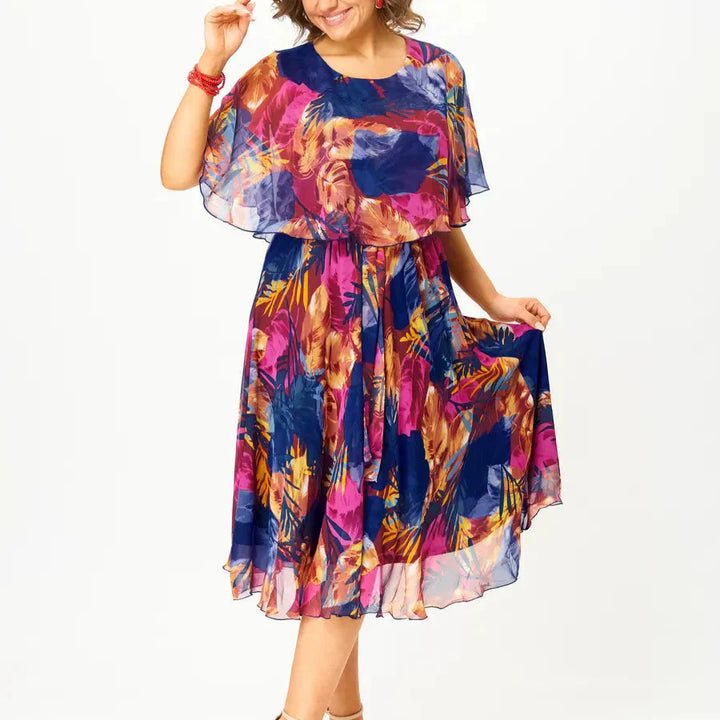 BARBARA | Vestito Comodo in Chiffon Plus Size