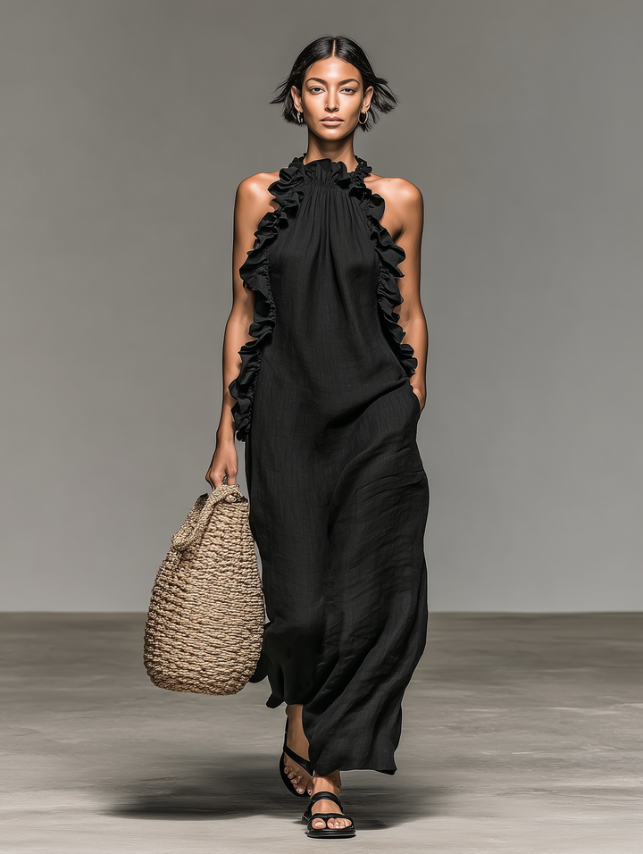Gladys™ | Abito Maxi con Tasche