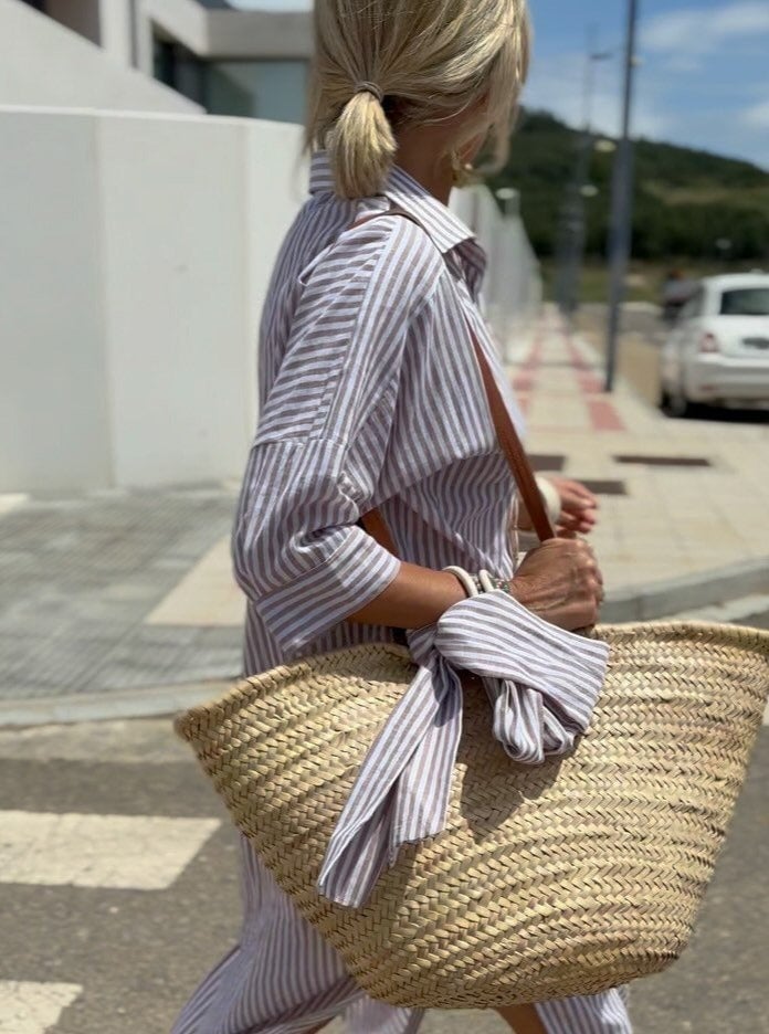 Veronica | Abito camicia a righe