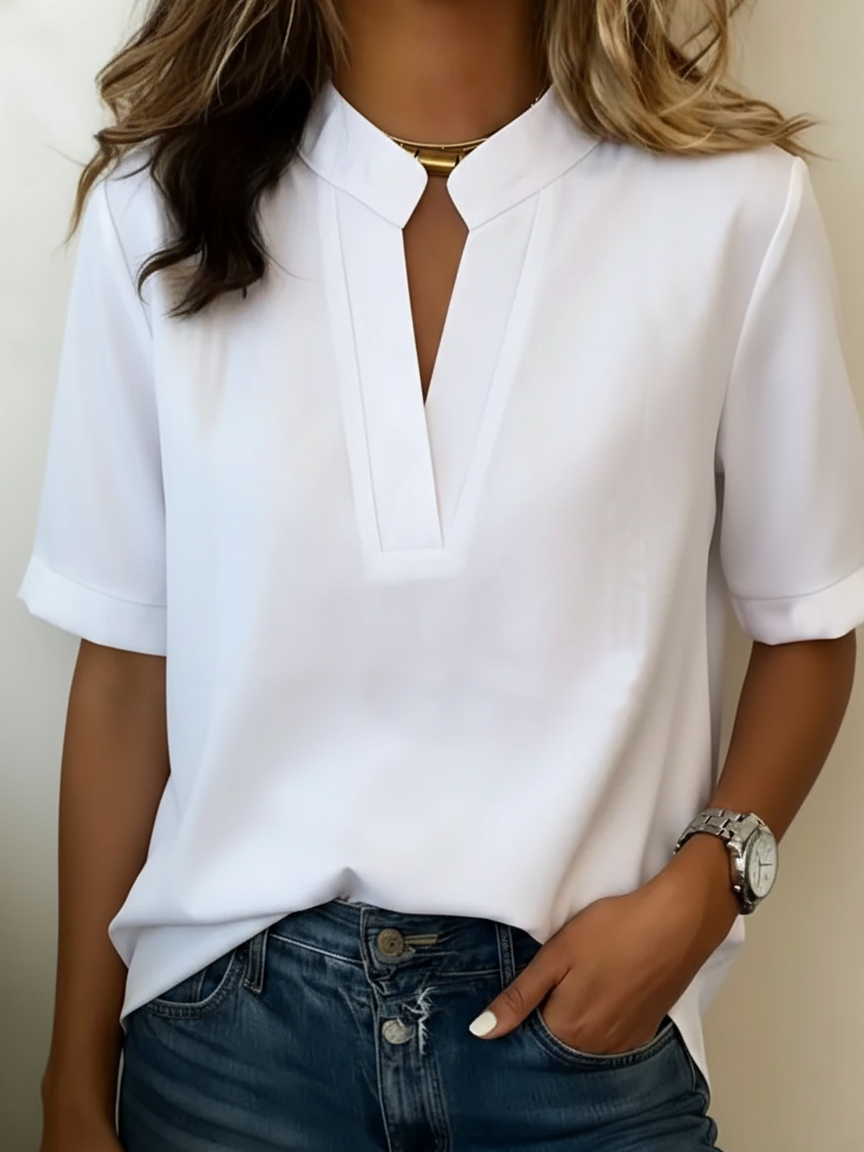 Lunvessa | Camicia a maniche corte dal fit rilassato