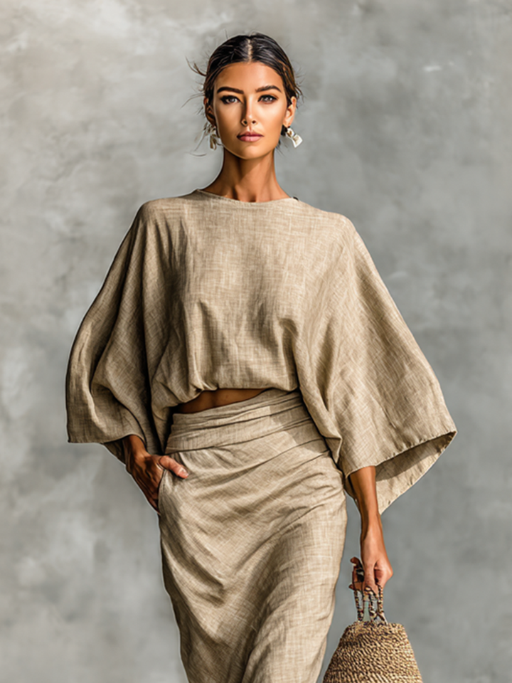 Selene | Coordinato con Top Batwing e Gonna Maxi