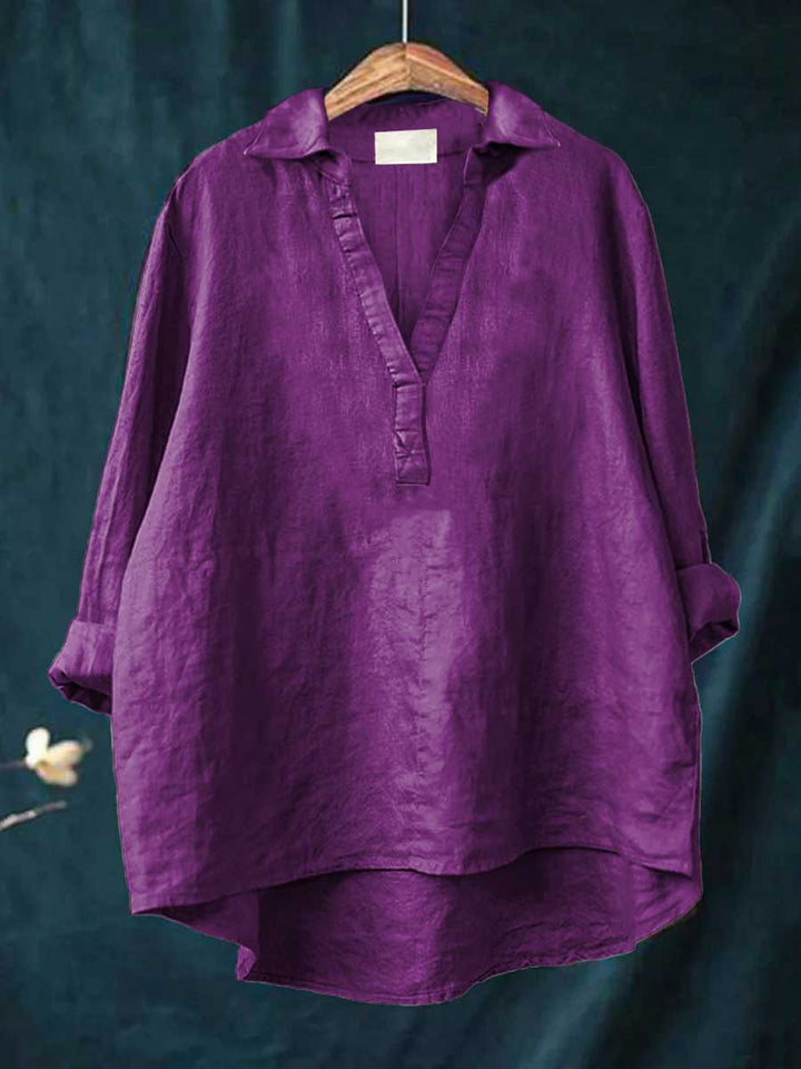 Andrea | Elegante Blusa Estiva in Lino