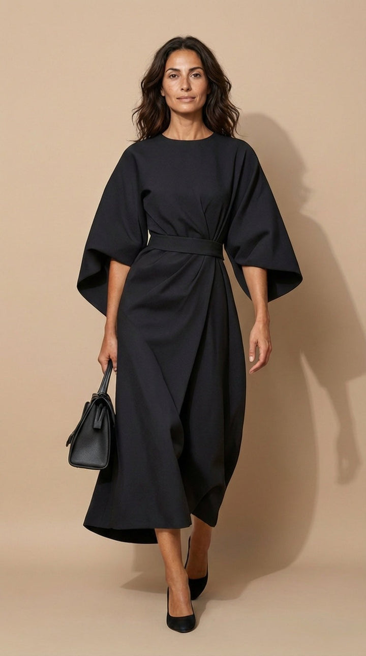Maya™ | Abito Elegante con Maniche a Palloncino