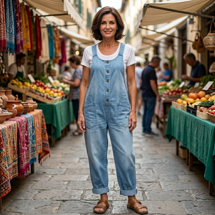 Saylor | Salopette Denim Vintage Lavato