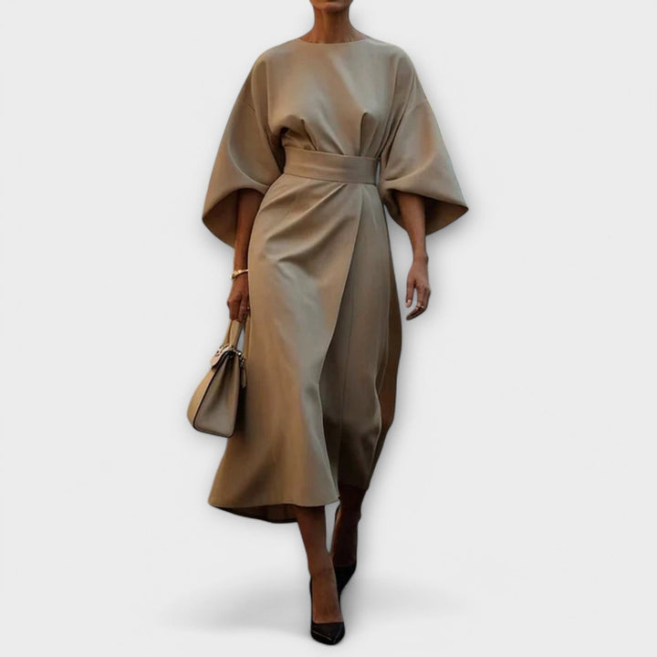 Maya™ | Abito Elegante con Maniche a Palloncino