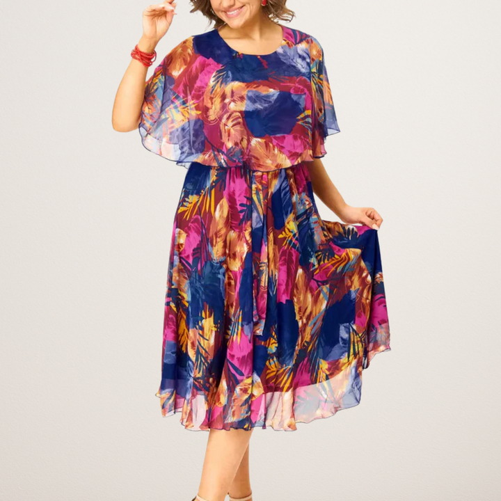 BARBARA | Vestito Comodo in Chiffon Plus Size