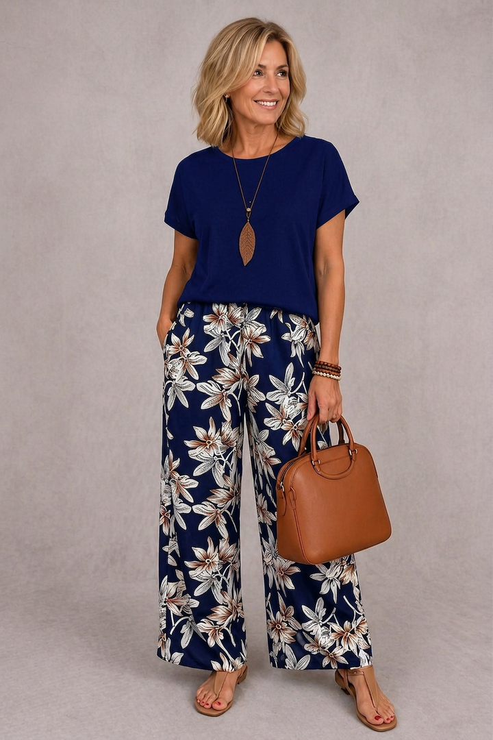 Rosie | Coordinato Floreale Elegante Due Pezzi