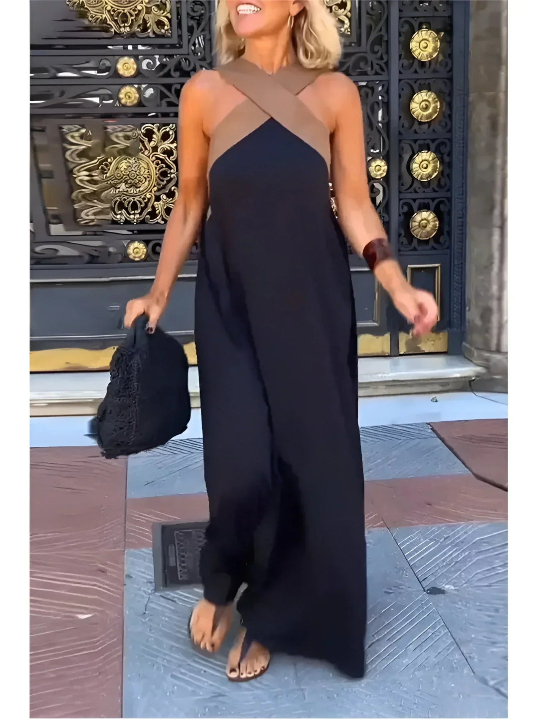 Quirine™ | Abito Maxi con Drappeggio