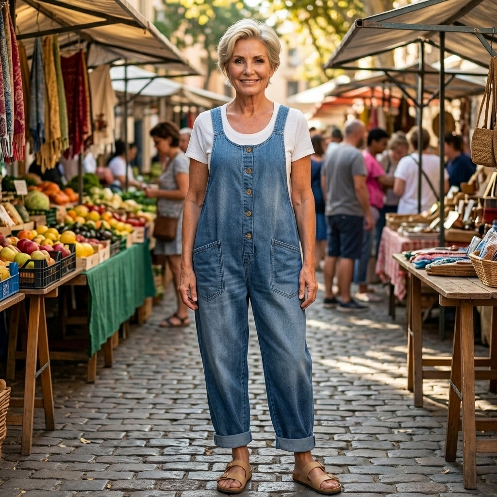 Saylor | Salopette Denim Vintage Lavato