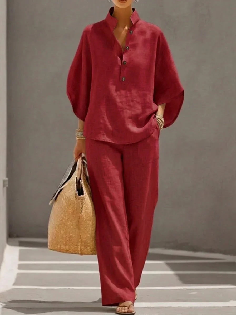 Noelle | Coordinato Due Pezzi con Bottoni