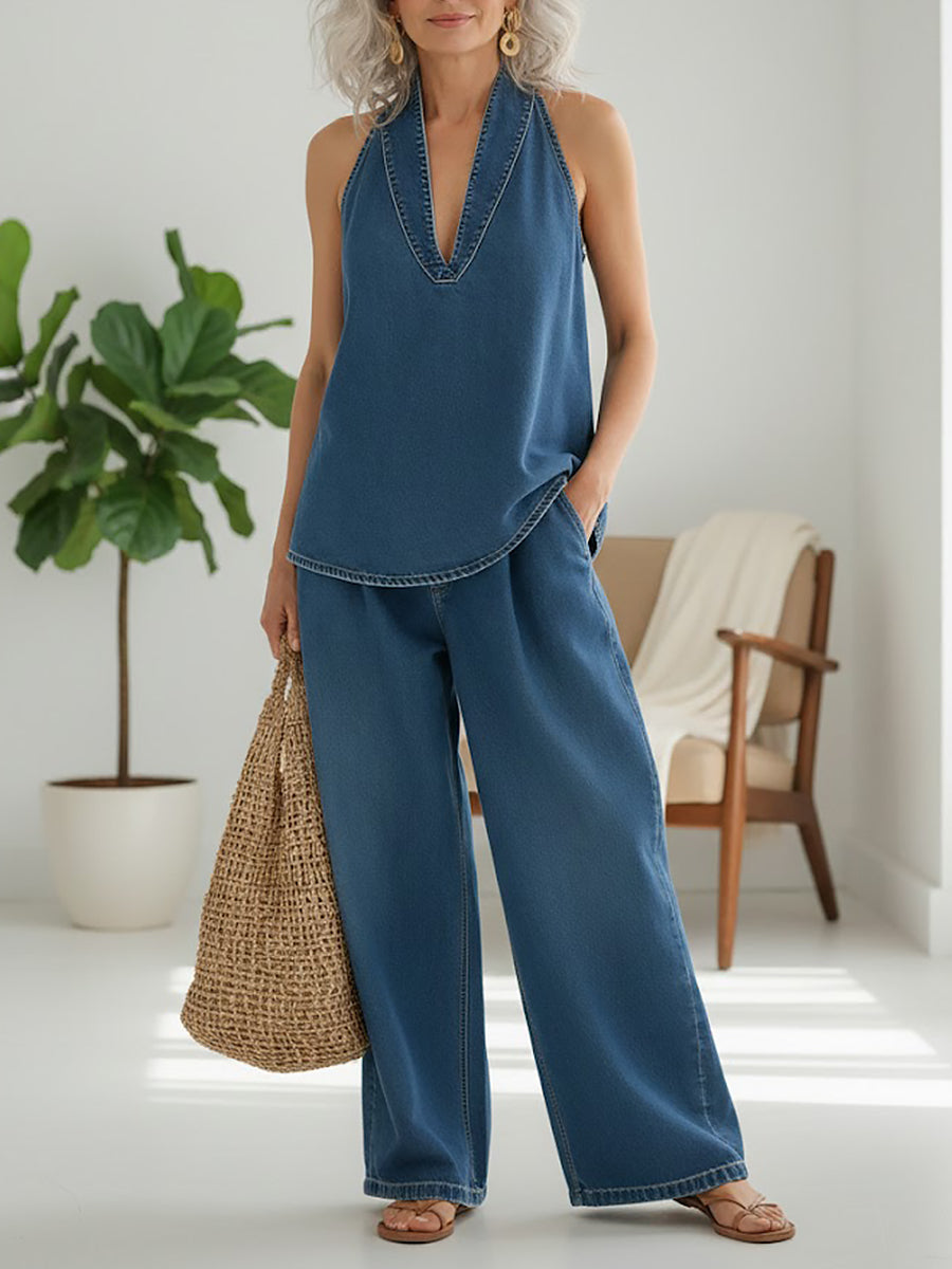 Ivy | Completo Due Pezzi Denim Look Vintage
