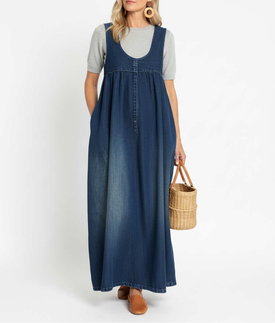Karen | Abito Maxi Denim Vintage