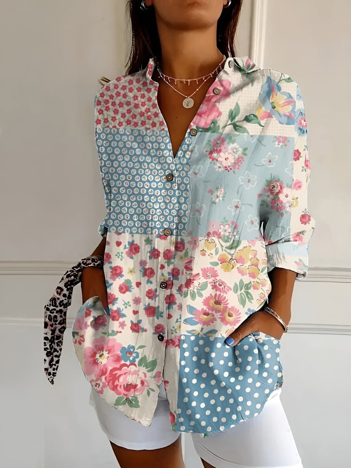 Avril™ | Blusa chic con stampe originali