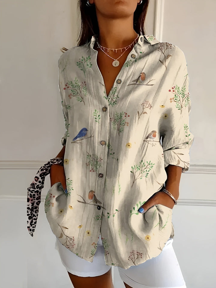 Avril™ | Blusa chic con stampe originali