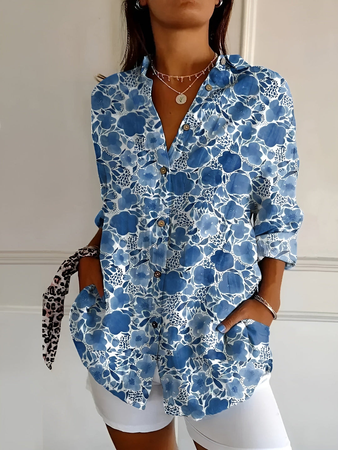 Avril™ | Blusa chic con stampe originali